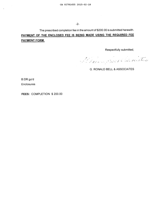 Canadian Patent Document 2781655. Prosecution-Amendment 20150218. Image 2 of 2