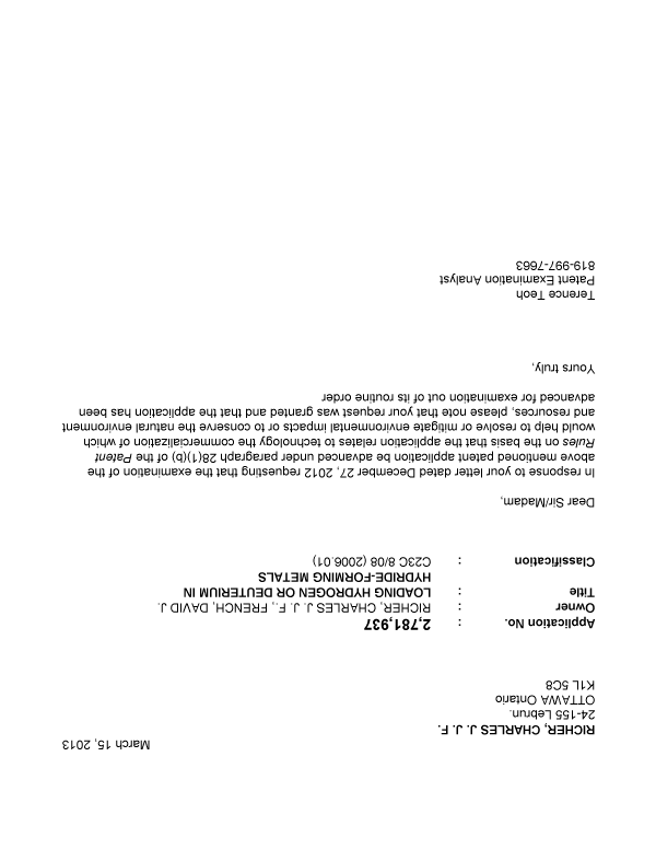 Canadian Patent Document 2781937. Prosecution-Amendment 20121215. Image 1 of 1