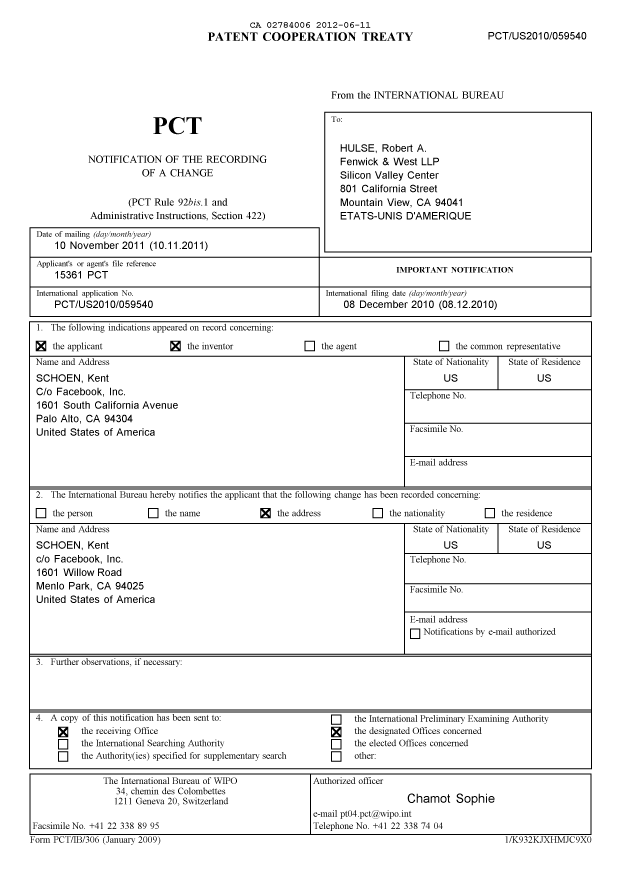 Document de brevet canadien 2784006. PCT 20120611. Image 1 de 13