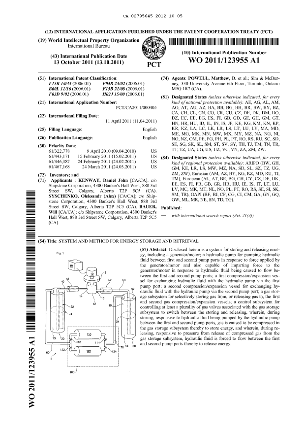 Document de brevet canadien 2795645. Abrégé 20121005. Image 1 de 1