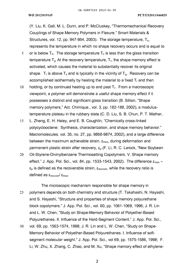 Document de brevet canadien 2807153. Description 20121230. Image 2 de 46