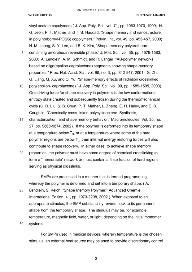 Document de brevet canadien 2807153. Description 20121230. Image 3 de 46