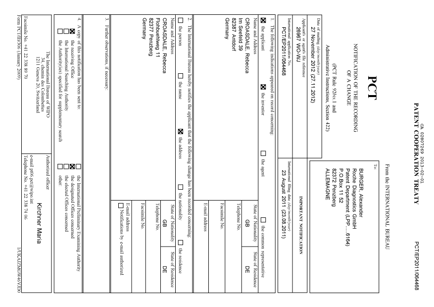 Document de brevet canadien 2807269. PCT 20121201. Image 1 de 7