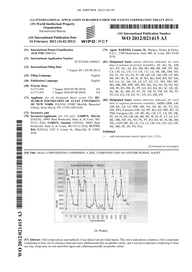 Document de brevet canadien 2807806. Abrégé 20130207. Image 1 de 2