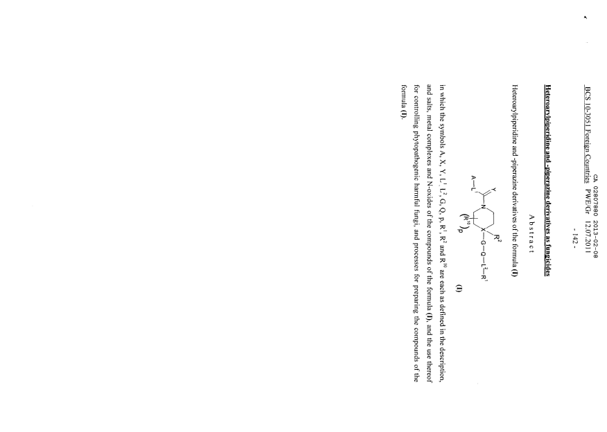 Canadian Patent Document 2807880. Abstract 20130209. Image 1 of 1