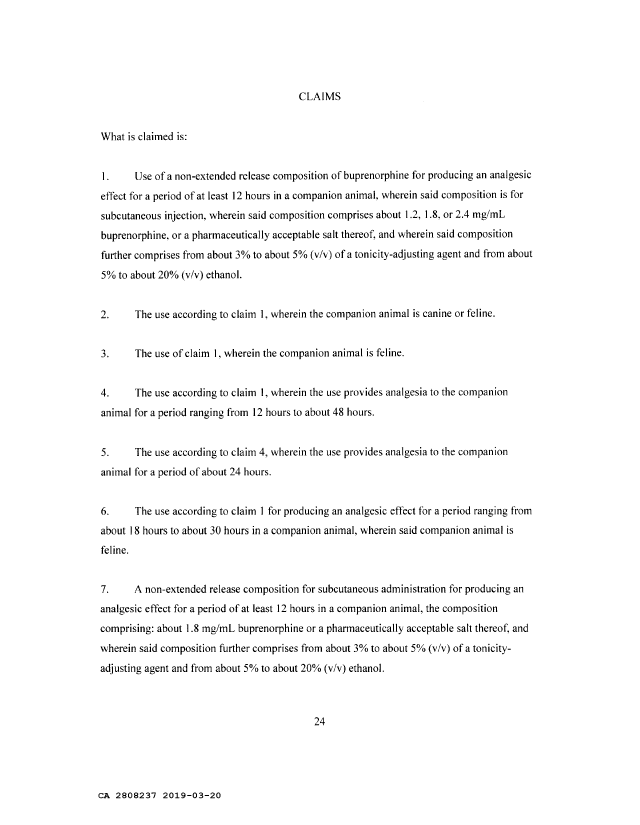 Document de brevet canadien 2808237. Revendications 20190320. Image 1 de 2