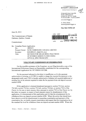 Canadian Patent Document 2809419. Prosecution-Amendment 20121226. Image 1 of 2