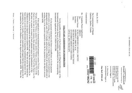 Document de brevet canadien 2809419. Poursuite-Amendment 20121226. Image 1 de 2