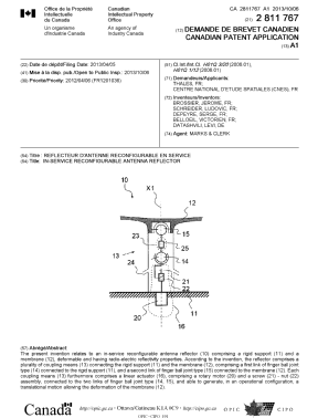 Document de brevet canadien 2811767. Page couverture 20121215. Image 1 de 1