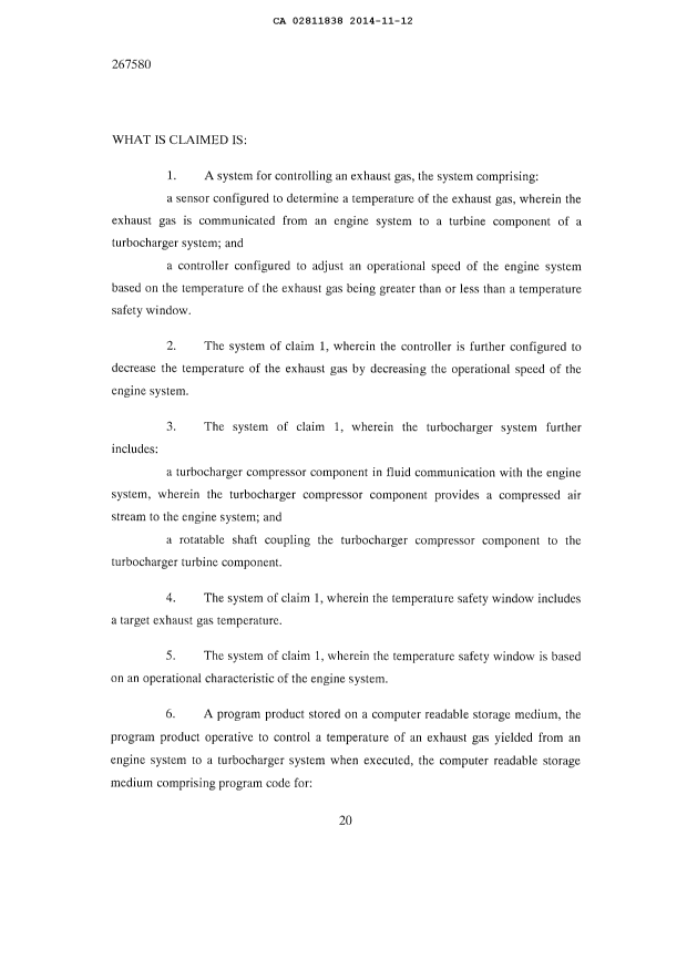 Document de brevet canadien 2811838. Revendications 20131212. Image 1 de 3