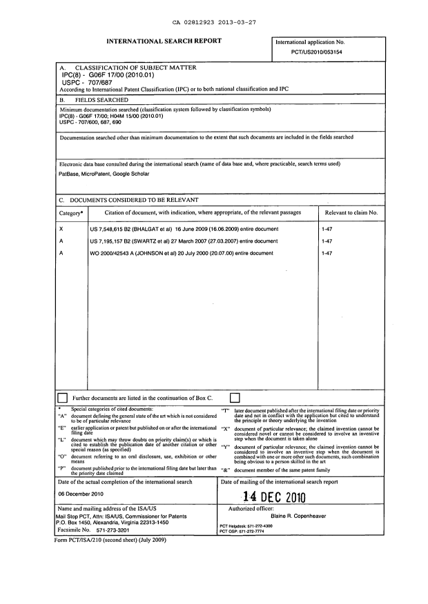 Canadian Patent Document 2812923. PCT 20130327. Image 24 of 24