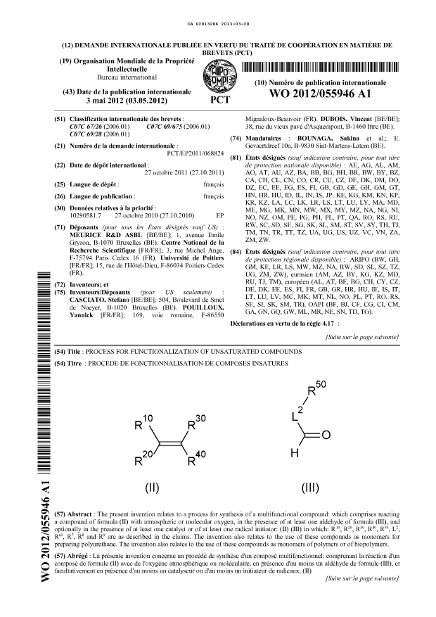 Document de brevet canadien 2813286. Abrégé 20130328. Image 1 de 2