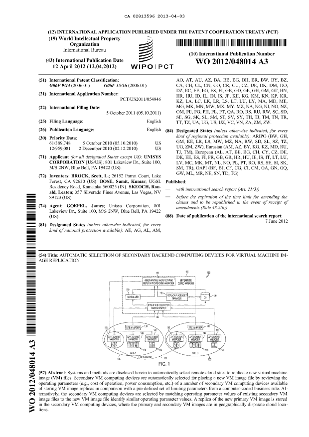 Document de brevet canadien 2813596. Abrégé 20121203. Image 1 de 1