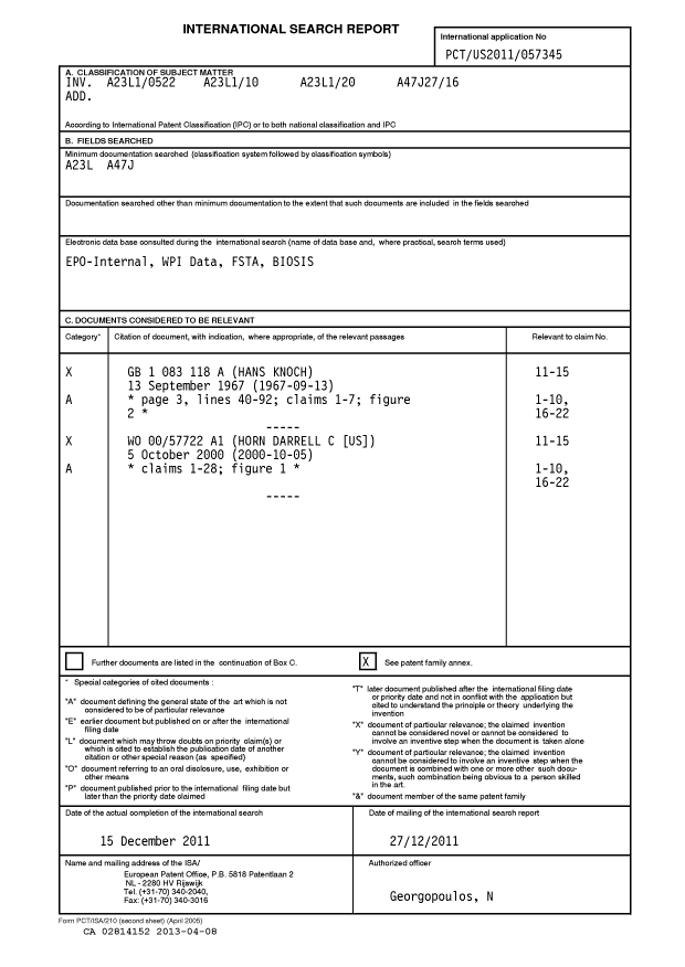 Document de brevet canadien 2814152. PCT 20121208. Image 3 de 11