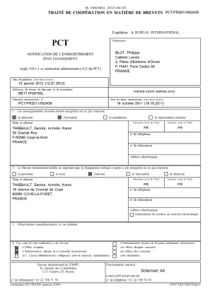 Document de brevet canadien 2814821. PCT 20121215. Image 1 de 4