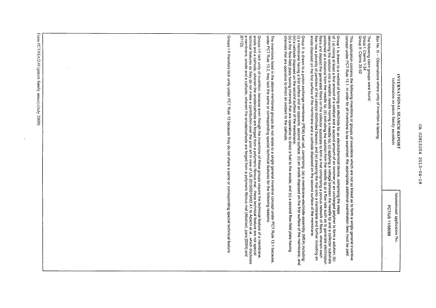 Document de brevet canadien 2815254. PCT 20121218. Image 9 de 9