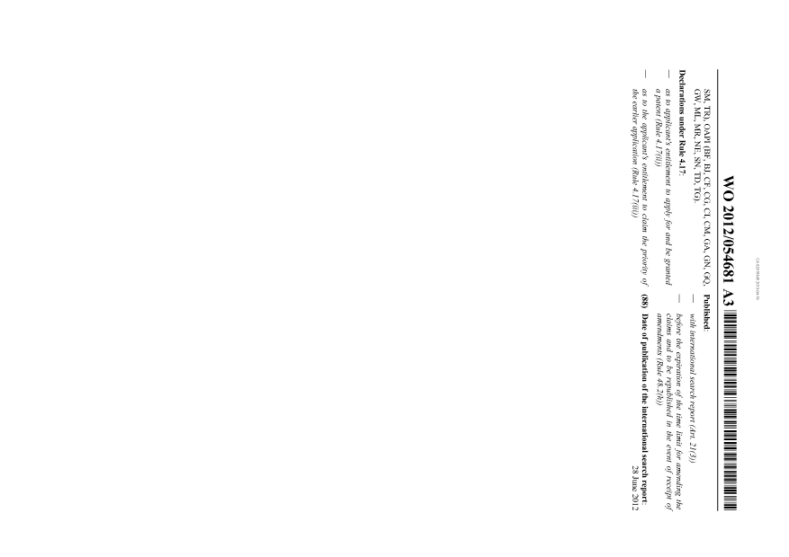 Document de brevet canadien 2815345. Abrégé 20121219. Image 2 de 2
