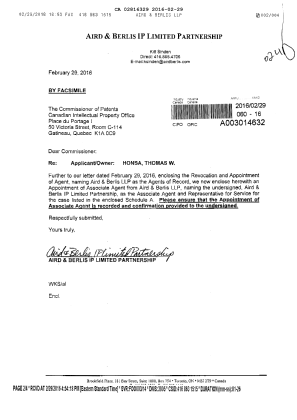 Canadian Patent Document 2816329. Correspondence 20151229. Image 1 of 4
