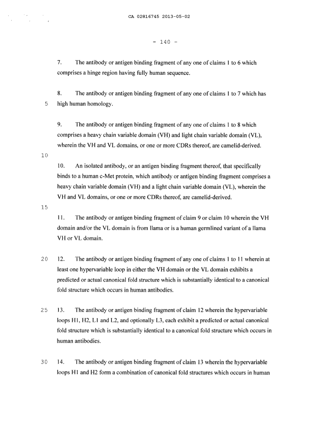 Document de brevet canadien 2816745. Revendications 20121203. Image 2 de 37