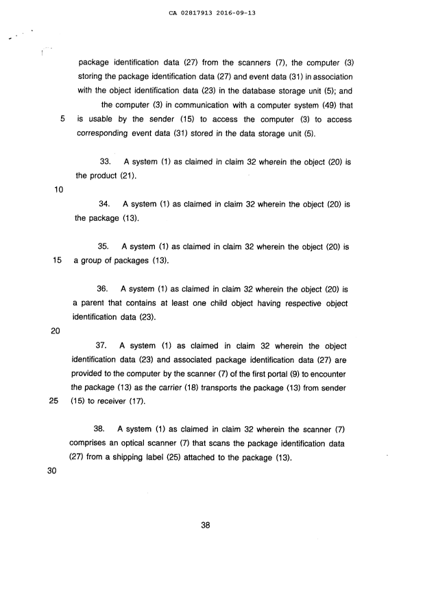 Document de brevet canadien 2817913. Poursuite-Amendment 20151213. Image 42 de 42