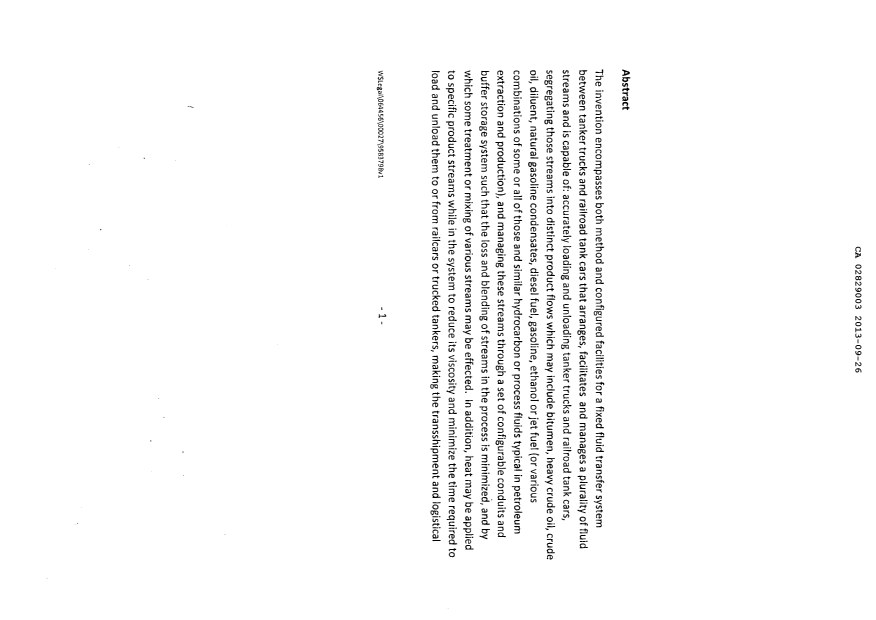 Document de brevet canadien 2829003. Abrégé 20130926. Image 1 de 2