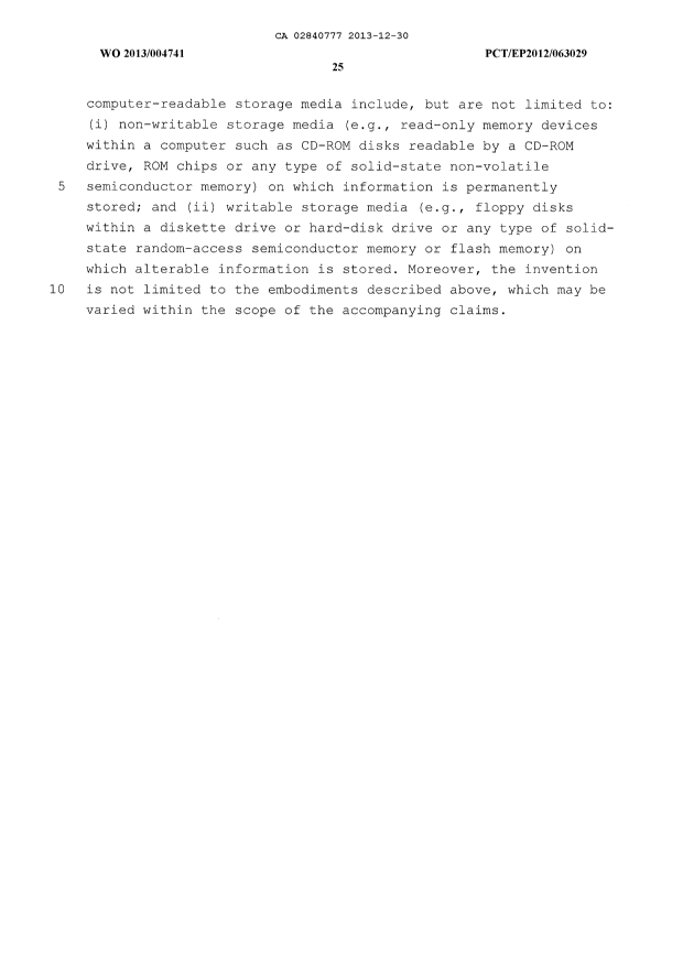 Canadian Patent Document 2840777. Description 20131230. Image 25 of 25