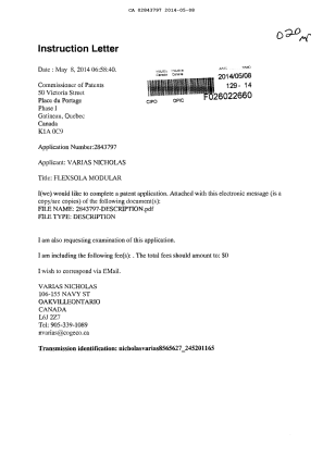 Canadian Patent Document 2843797. Correspondence 20131208. Image 1 of 21