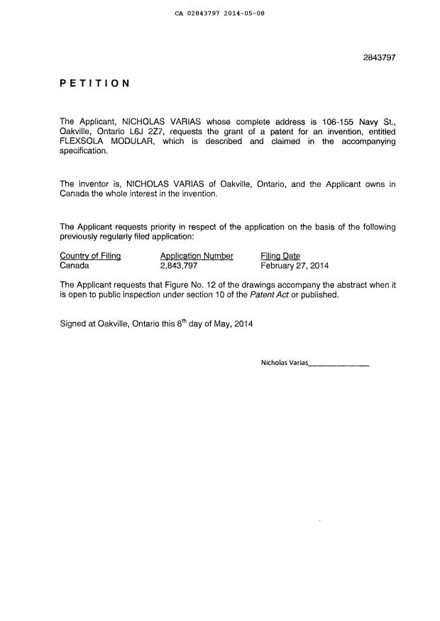Document de brevet canadien 2843797. Correspondance 20131208. Image 3 de 3
