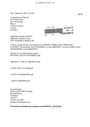 Document de brevet canadien 2843797. Poursuite-Amendment 20151218. Image 1 de 19