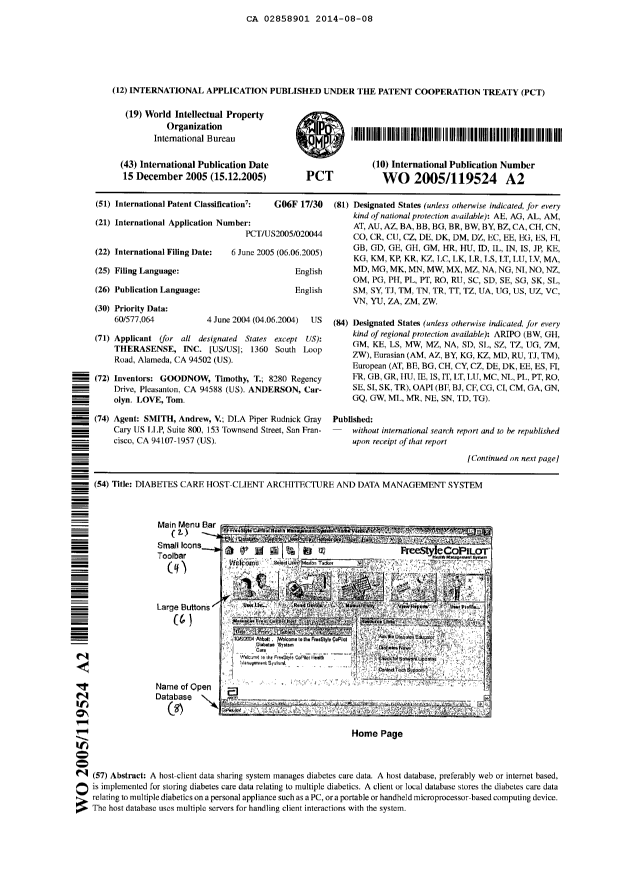 Document de brevet canadien 2858901. Abrégé 20151218. Image 1 de 1