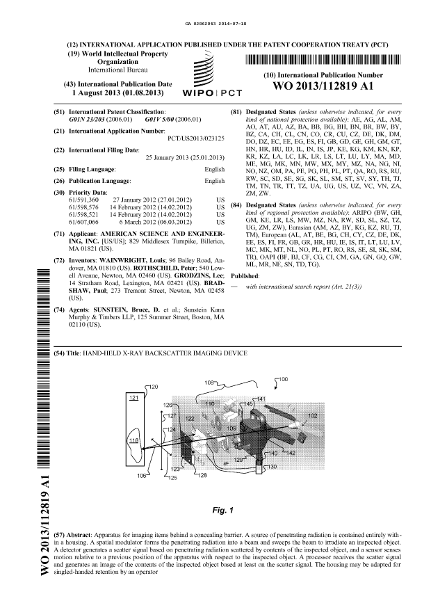 Document de brevet canadien 2862043. Abrégé 20140718. Image 1 de 1