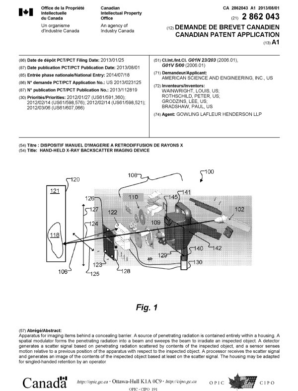 Document de brevet canadien 2862043. Page couverture 20141007. Image 1 de 1