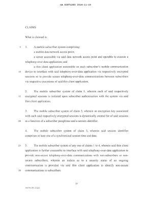 Document de brevet canadien 2871283. Revendications 20141110. Image 1 de 2