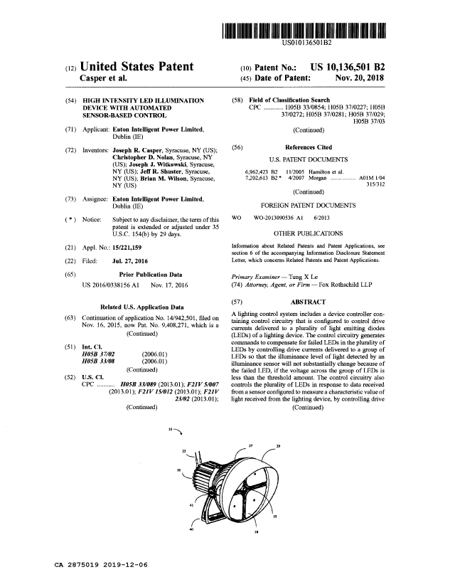Document de brevet canadien 2875019. ATDB OEA 20191206. Image 1 de 159