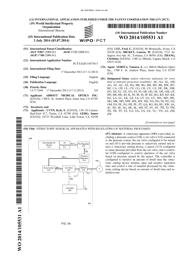 Document de brevet canadien 2875853. Abrégé 20141204. Image 1 de 2