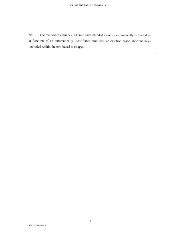 Document de brevet canadien 2887596. Revendications 20141214. Image 20 de 20