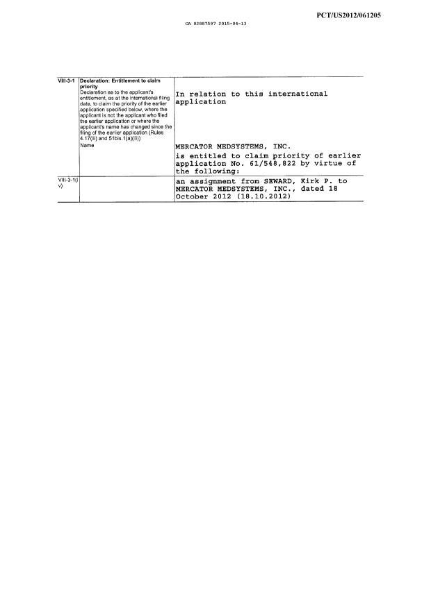 Document de brevet canadien 2887597. PCT 20141213. Image 12 de 12