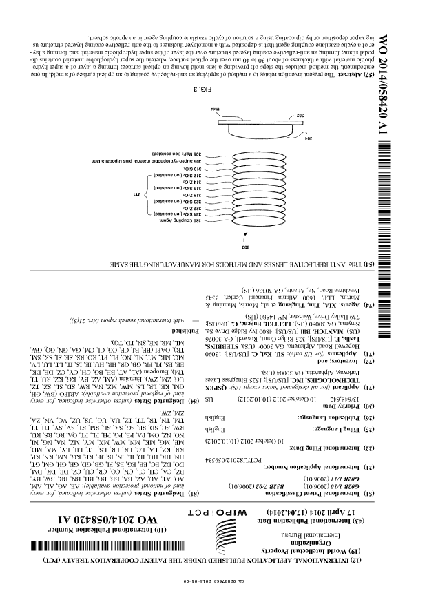 Document de brevet canadien 2887662. Abrégé 20141209. Image 1 de 1