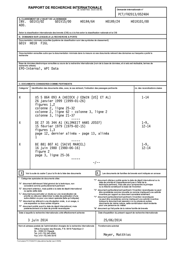 Document de brevet canadien 2887784. PCT 20141209. Image 1 de 3