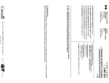 Document de brevet canadien 2887831. Page couverture 20141229. Image 1 de 1