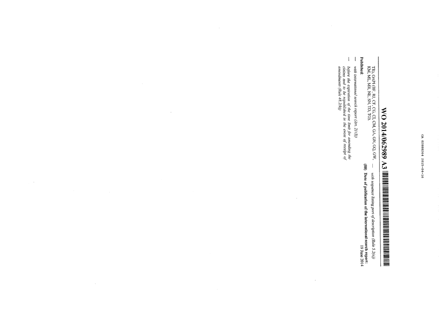 Document de brevet canadien 2888264. PCT 20141216. Image 2 de 16