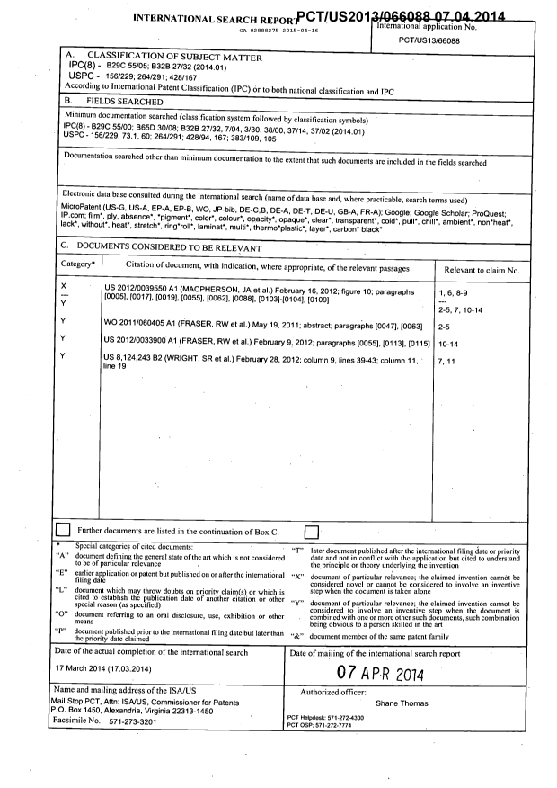 Document de brevet canadien 2888275. PCT 20150416. Image 1 de 3