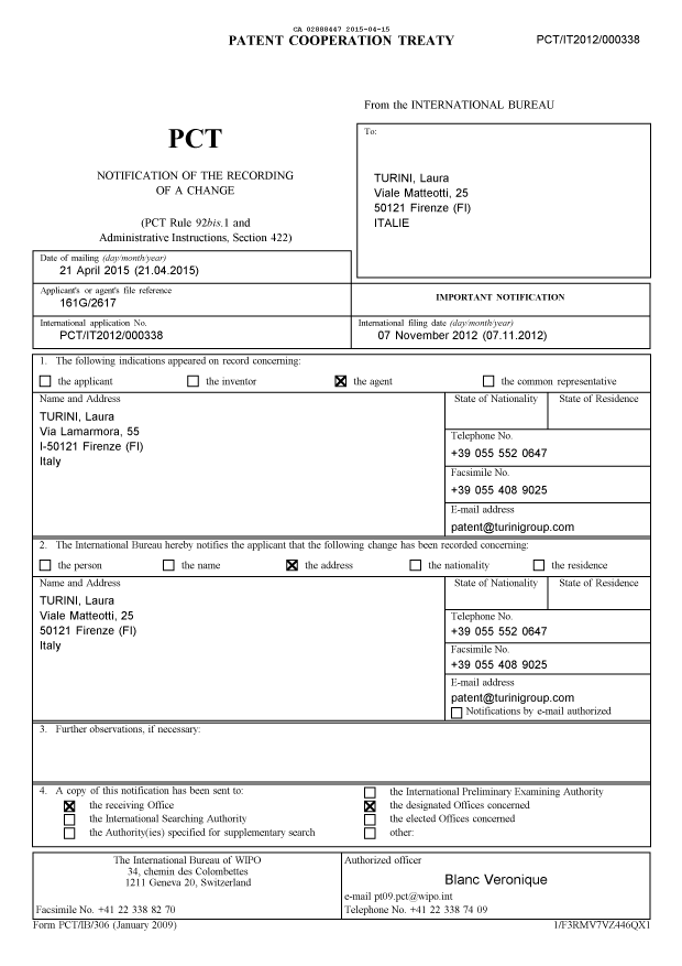 Document de brevet canadien 2888447. PCT 20141215. Image 1 de 4