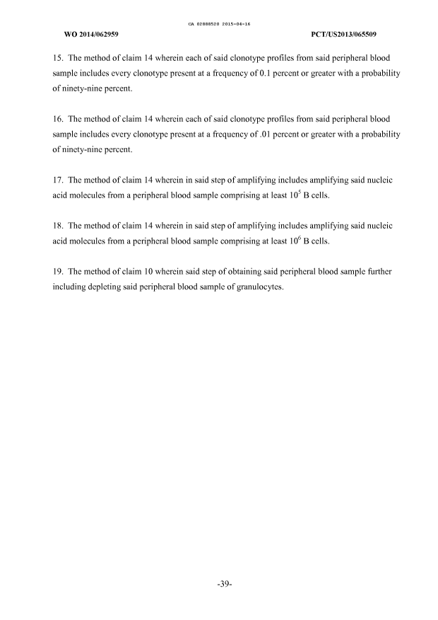 Document de brevet canadien 2888520. Revendications 20150416. Image 3 de 3