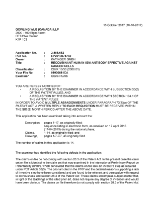 Document de brevet canadien 2888652. Poursuite-Amendment 20161216. Image 1 de 4