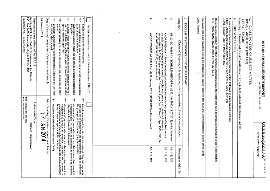 Document de brevet canadien 2888806. PCT 20141216. Image 1 de 8
