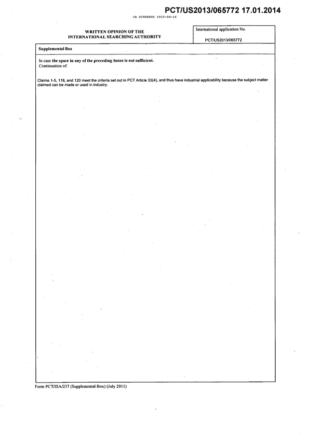 Document de brevet canadien 2888806. PCT 20141216. Image 8 de 8