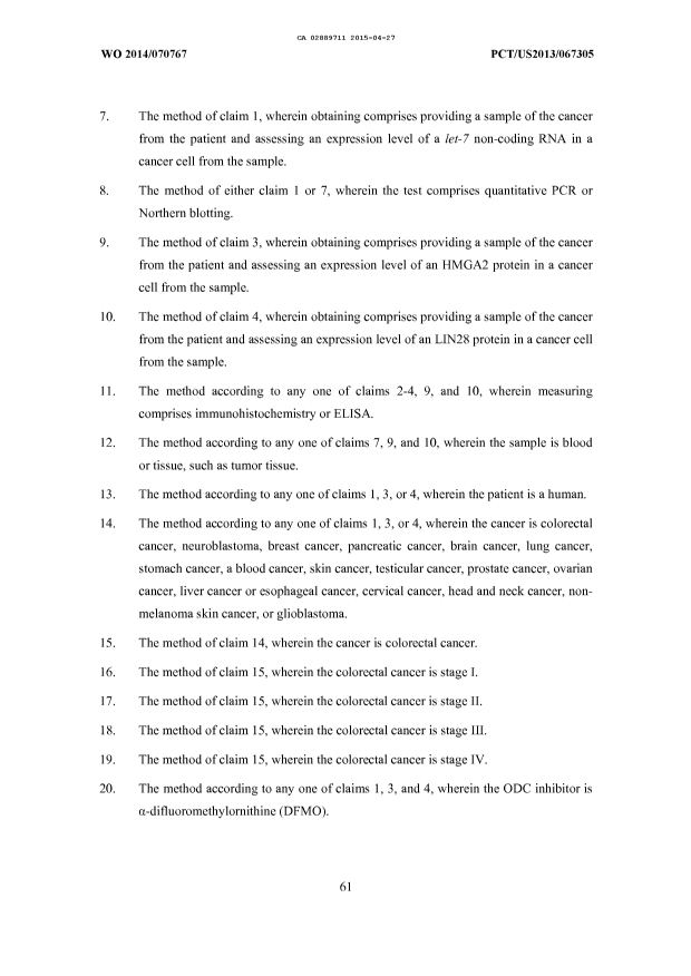 Document de brevet canadien 2889711. Revendications 20141227. Image 2 de 9