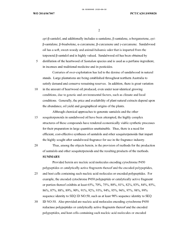 Canadian Patent Document 2889945. Description 20181122. Image 2 of 168