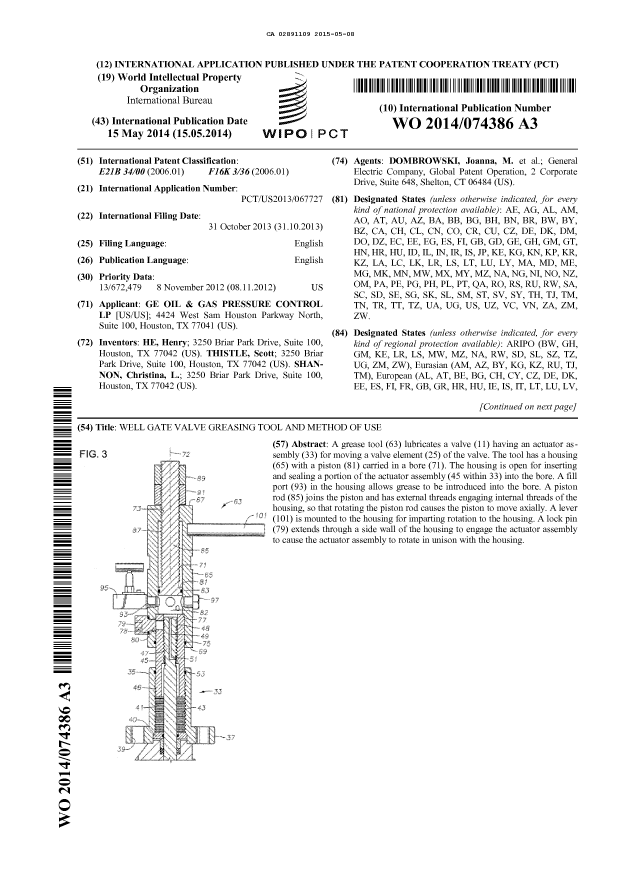 Document de brevet canadien 2891109. Abrégé 20141208. Image 1 de 2